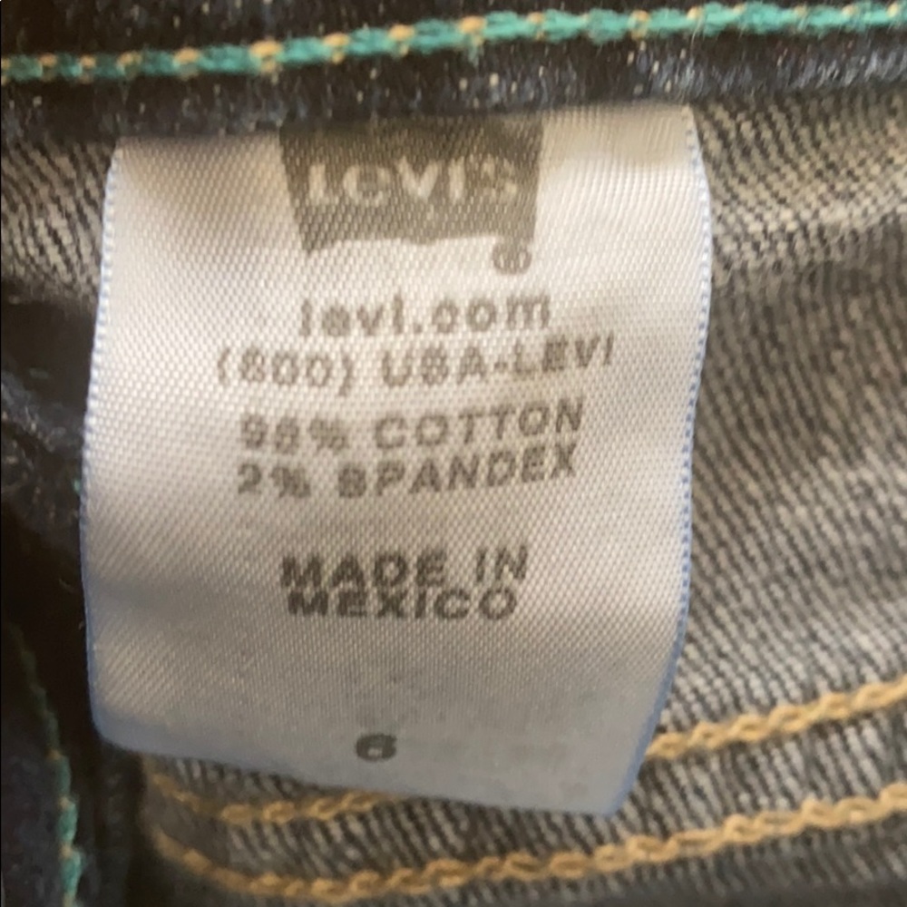 LEVI'S A-LINE Frm MEXICO CLASSIC JEANS Skirt 6 LUX - Picture 8 of 8